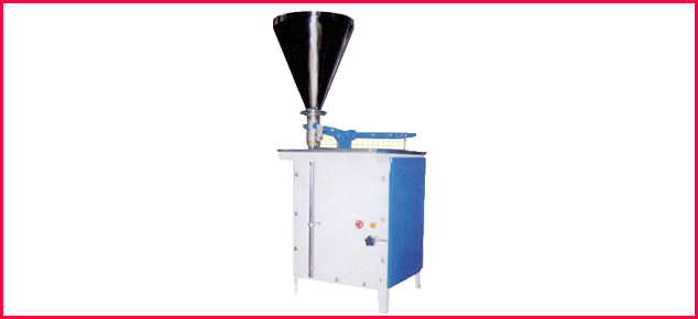 Semi Automatic Chuna & Paste Dubbi Filling Machine